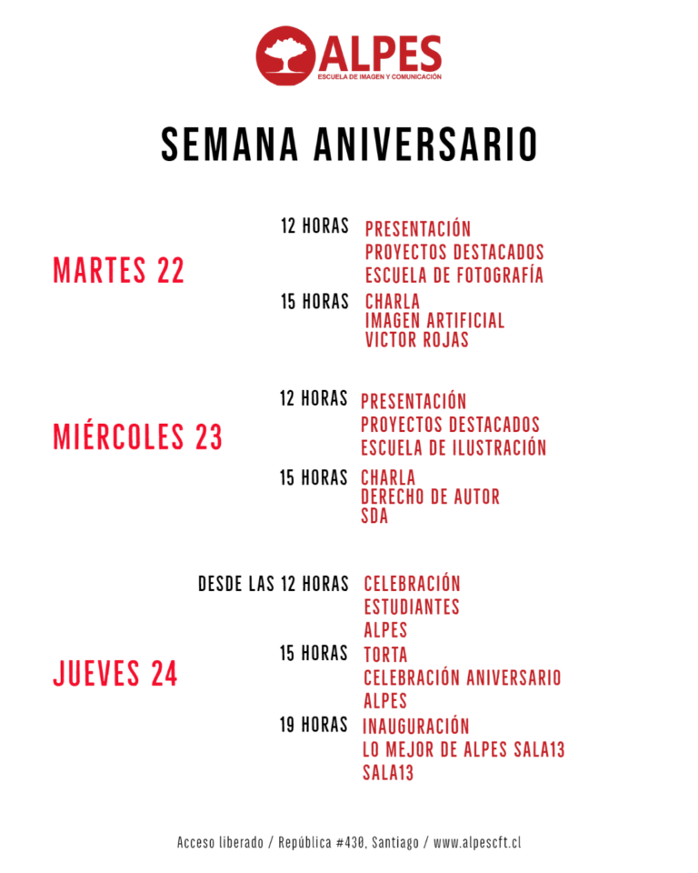 Programación Semana Aniversario ALPES