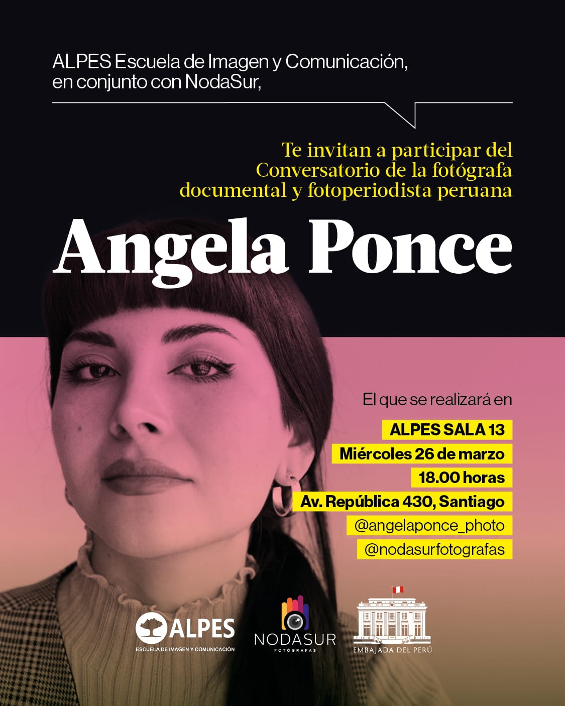 Conversatorio con destacada fotógrafa peruana en C.F.T. Alpes